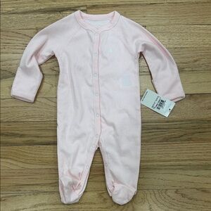 Ralph Lauren-Pink Baby One-Piece Footed Outfit 3m. NWT